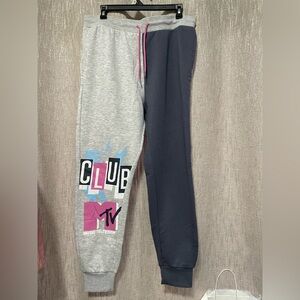 MTVT wo-Tone Gray and Black Joggers